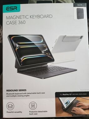 ESR Magnetic Keyboard Case 360 for iPad Pro 13" - Black